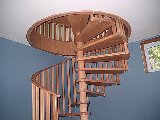 Oak spiral stair