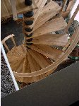 Cedar spiral stair