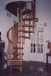 Four foot spiral staircase