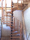 Light oak spiral stair