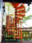 Pine Spiral staircase