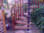 Exterior spiral stair