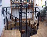 Steel spiral staircase