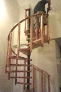 Homebuilt spiral staircase