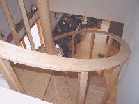 Oak spiral stair