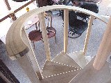 Poplar spiral staircase