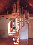 Oak spiral staircase