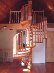 Oak spiral staircase