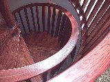 Handrail for spiral staircase
