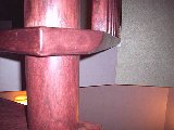 Spiral staircase center pole