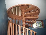 Oak spiral staircase