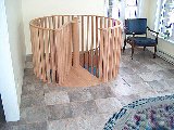 Oak spiral staircase