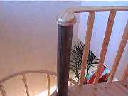 Pine spiral stair