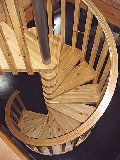 Spiral staircase handrail