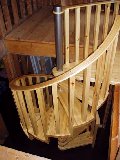 Spiral staircase handrail