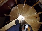 Oak spiral staircase