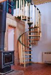 Pine Spiral staircase