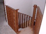 Dark oak spiral stair