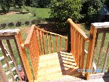 Exterior Cedar spiral stair