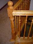 Oak spiral stair