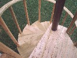 Exterior spiral stair