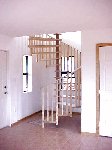 Light oak spiral stair