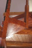 Oak spiral staircase