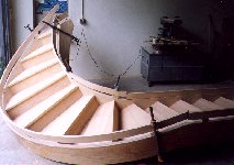 Winding stair stringer
